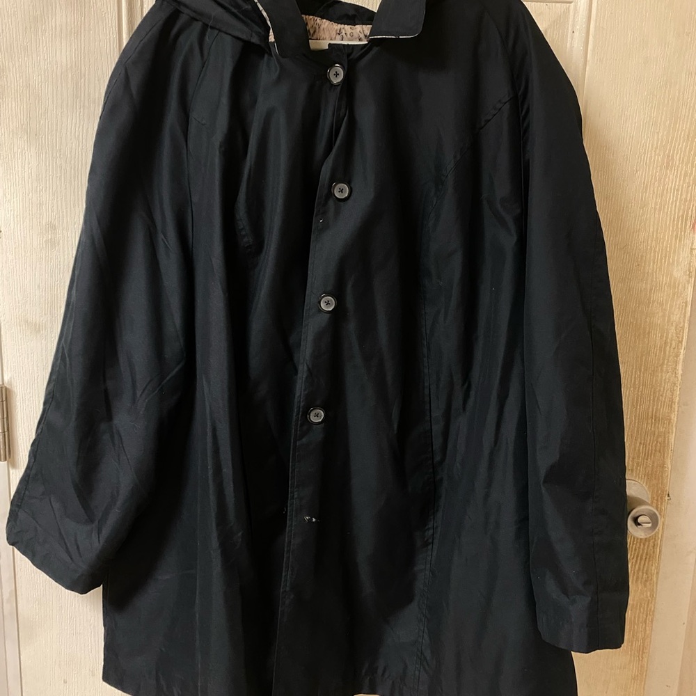Woman’s Black Hooded Jacket
